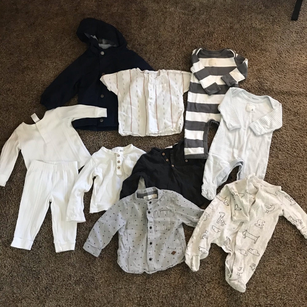 Bundle of baby boy clothes